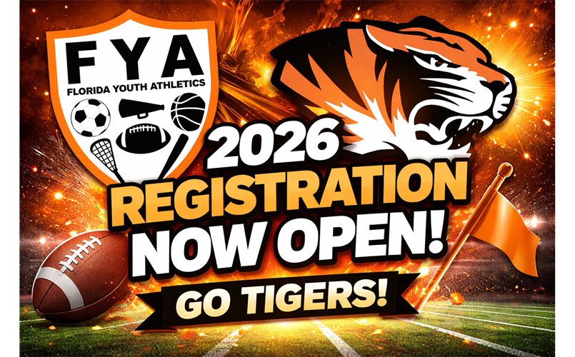 FYA 2026 Tigers Football & Flag Registration is officially OPEN!